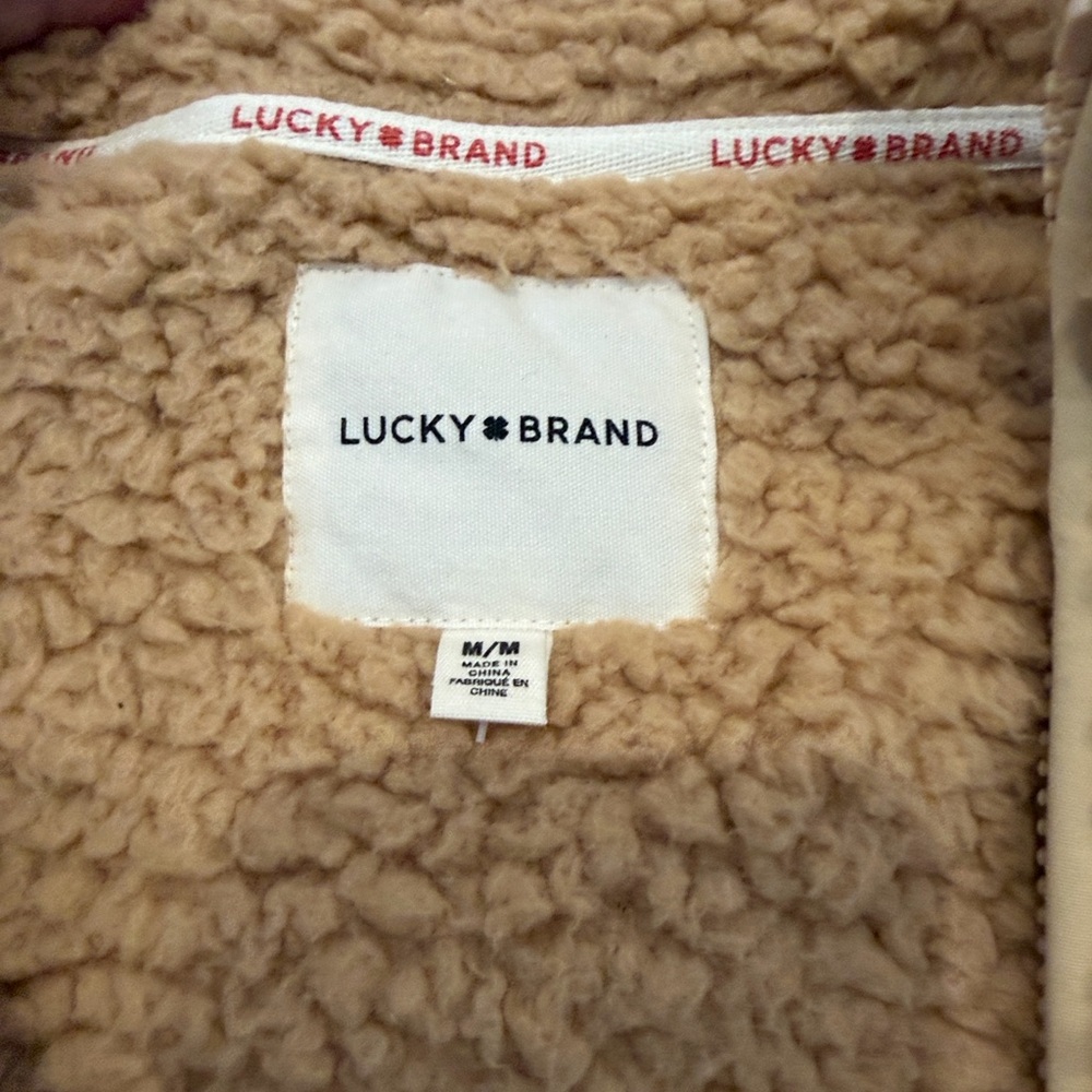 Lucky Brand Tan Sherpa Vest - Picture 7 of 8